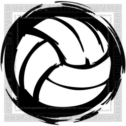 Vector Volleyball - Vector Clipart Graphic Volleyball Ball