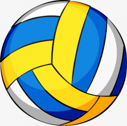 volleyball clipart alternating blue and yellow volleyball volleyball ...