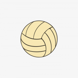 A Yellow Volleyball, Volleyball Clipart, One, Yellow PNG and Vector ...