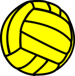 Yellow Volleyball Clip Art at Clker.com - vector clip art online ...