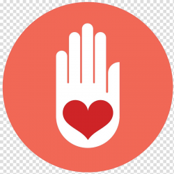 White hand with red heart , Computer Icons Volunteering ...