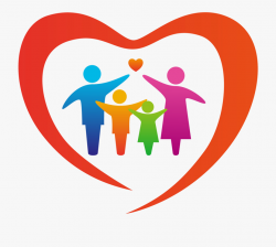 Clip Art Family Child Love Heart - Volunteer Clip Art Black ...