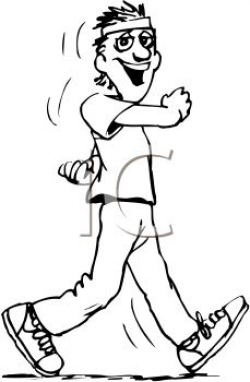 Walking clipart black and white 8 » Clipart Station