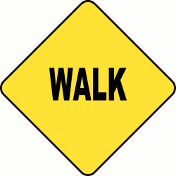 Walk Sign Clip Art N2 free image