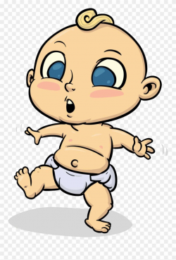 Baby Walking Clip Art - Cartoon Baby Walking - Png Download ...