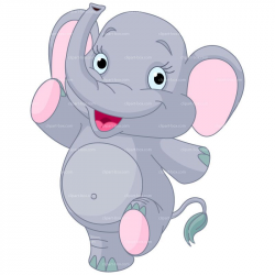 CLIPART WALKING ELEPHANT | Royalty free vector design | Baby ...