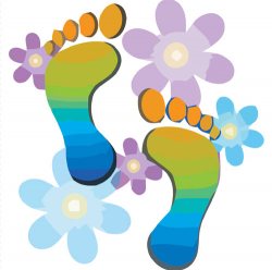 Cute clipart of walking feet - Clip Art Library