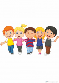 Happy kid walking together | Cartoon kids, Art for kids ...