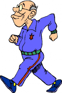 Old man walking clipart - Clip Art Library