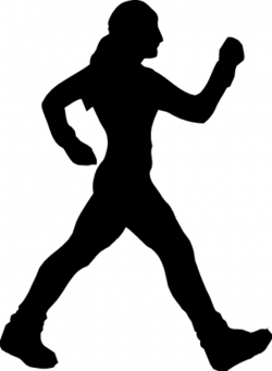 Walking Silhouette Clipart - Clip Art Library