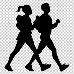 Walking Silhouette Photography, black girl PNG clipart ...