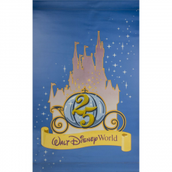 Walt Disney World 25th Anniversary Vinyl Banner