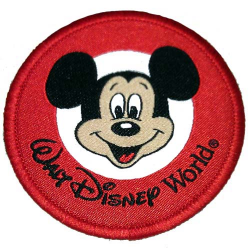 Disney Iron On Patch - Mickey Mouse Walt Disney World