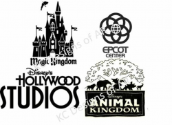 Walt Disney World Park logos SVG files for by ...