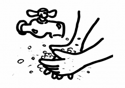 Hand Washing Clipart Black And White