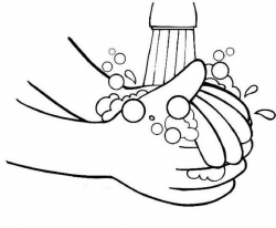 Wash Hands Clipart Black And White