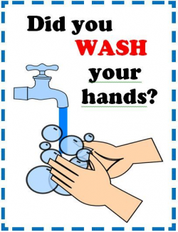 I wanted a simple poster to remind students to wash hands ...