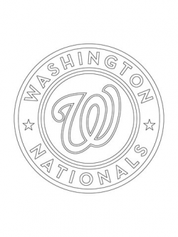 Washington Nationals Logo coloring page | Free Printable ...
