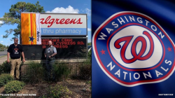 Astros fans cover \'W\' in Walgreens because it looks too close to Nationals  logo