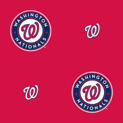 Washington Nationals: Logo Pattern (Red) - Officially Licensed Removable  Wallpaper