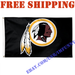 Details about Deluxe Washington Redskins Logo Banner Flag BLACK 3x5 ft NFL  2019 Fan Home Decor