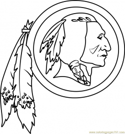 Washington Redskins Logo Coloring Page - Free NFL Coloring ...