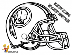 Redskins Football Helmet Coloring Pages