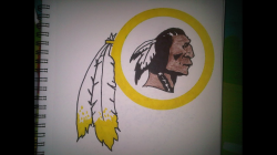 How to Draw the Washington Redskins logo