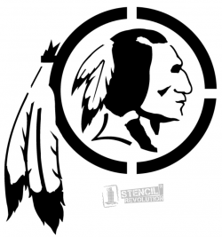 Washington State Stencil | Redskins logo, Washington ...