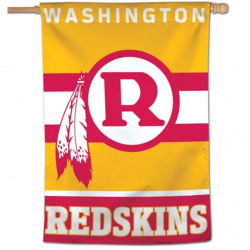 Details about Washington Redskins Retro Logo WC Premium 28x40 Banner  Outdoor Flag Football