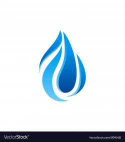 Abstract water drop logo