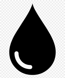 Water Drop Clipart Black And White Transparent Png - Black ...