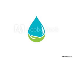 Hand Water Drop Oil Logo - Buy this stock vector and explore ...