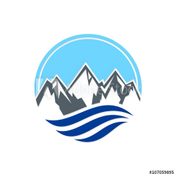 mountain water logo - Buy this stock vector and explore ...