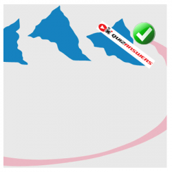 Pink and Blue Mountain Water Logo - LogoDix