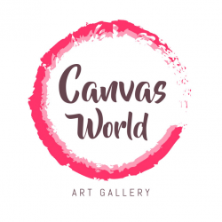 Pink Water Color Themed Art Gallery Logo Template | PosterMyWall