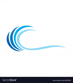 Wave water abstract logo