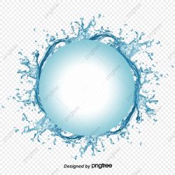 Circle Watermark Water Wave, Water, Water Splash, Water Wave ...