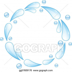 Vector Illustration - Water splash circle. Stock Clip Art ...