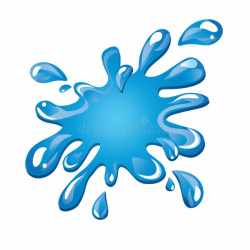 Water splash. Blue water splash vector illustration isolated ...