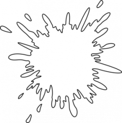 Splash Outline Clip Art at Clker.com - vector clip art ...