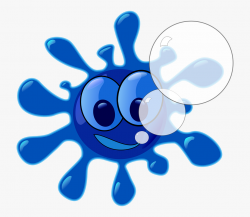 Splash Water Blue Paint People Cartoon Color - Splash Of ...