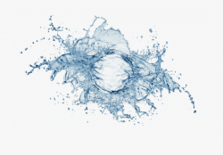 Spray On A - Water Splash White Background , Transparent ...