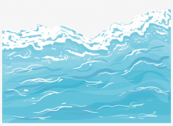 Cartoon Lake Water Spray - Ocean Cartoon Transparent - Free ...