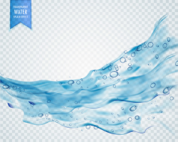 Transparent water splash effect vector illustration 07 free ...
