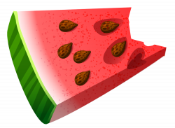 Bitten Piece of Watermelon PNG Clipart Picture | Gallery ...