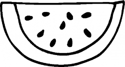 Watermelon Clipart Black And White | Free download best Watermelon ...