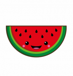 \'Kawaii watermelon\' Poster by vallustration