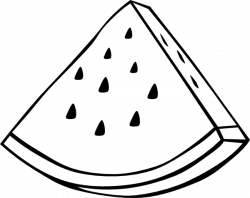 Watermelon Melon Outline Clip Art at Clker.com - vector clip art ...