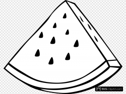 Watermelon Melon Outline Clip art, Icon and SVG - SVG Clipart